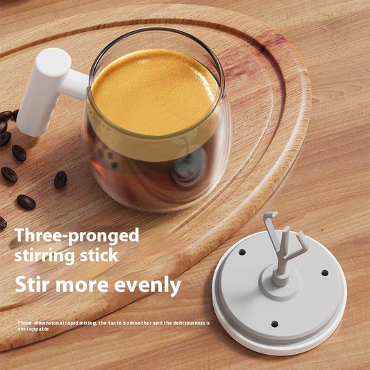 Smart Stirring Glass Mug