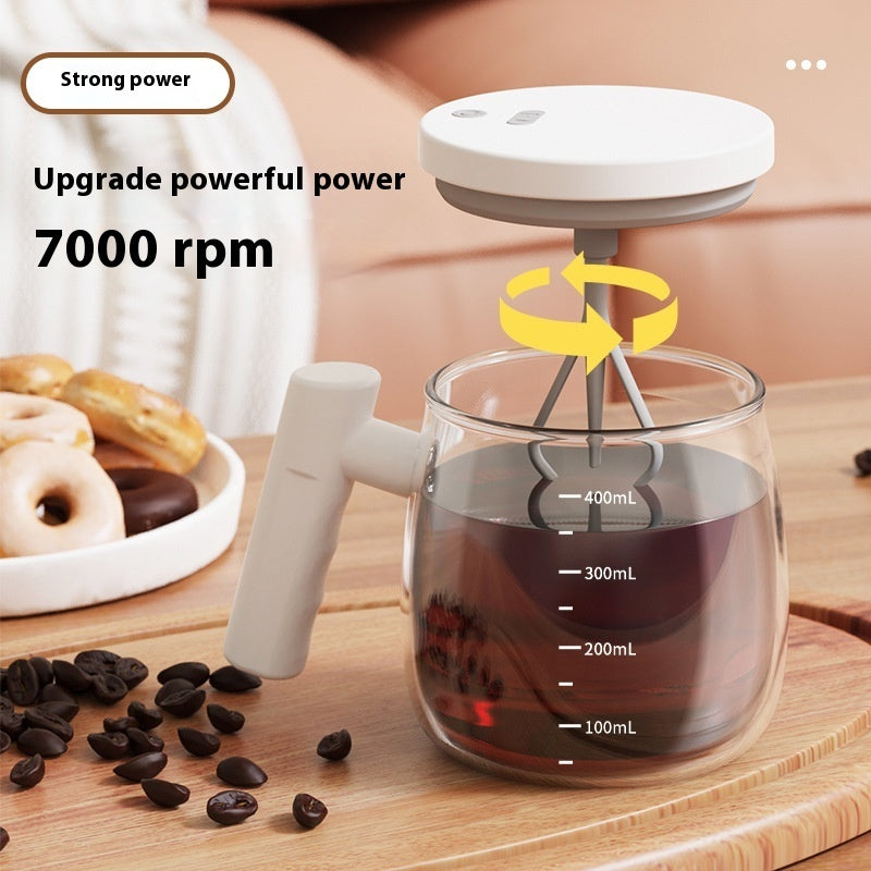 Smart Stirring Glass Mug