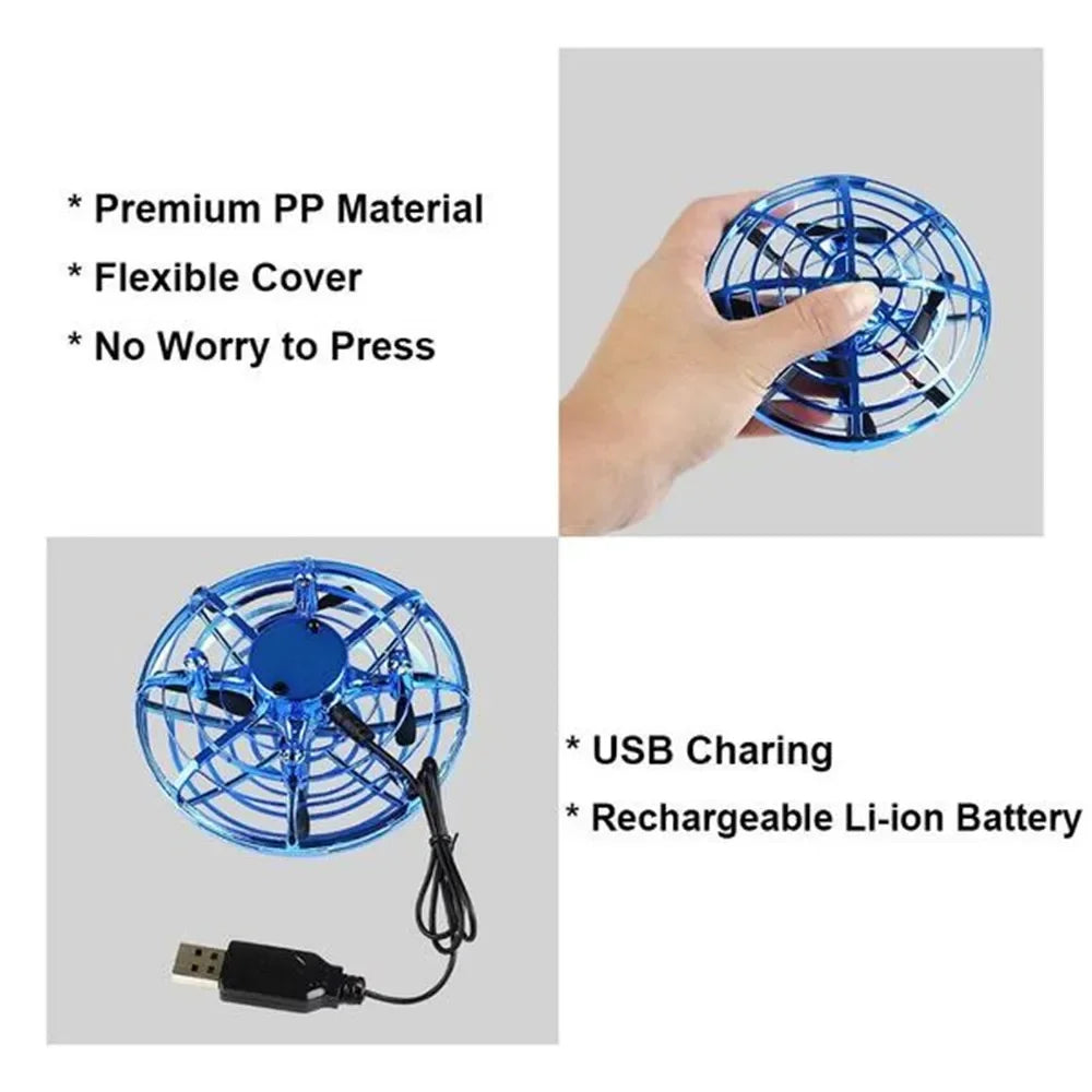 Mini Induction RC Quadcopter Magic Hand UFO Ball Sensing Aircraft Electric Toy for Kids